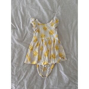 Play By Little Sleepies Flutter Twirl Dress Bamboo Sunshine Sun 6-12 Months